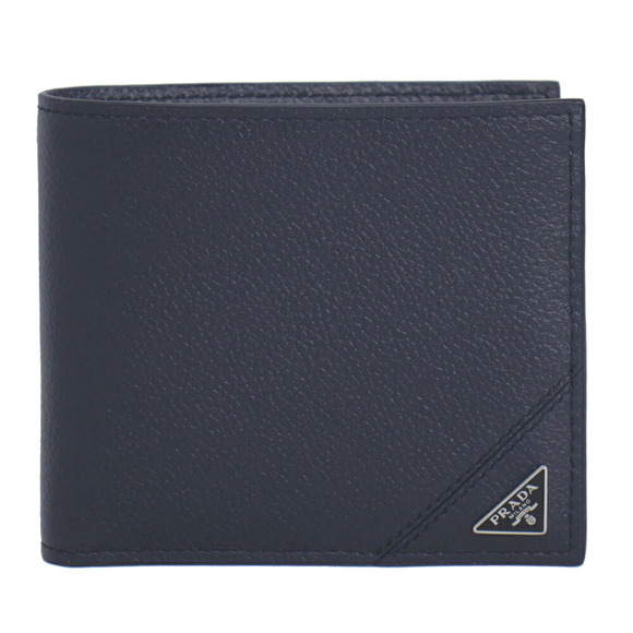 Prada Blue Fold Leather Navy Wallet - Picture 1 of 4